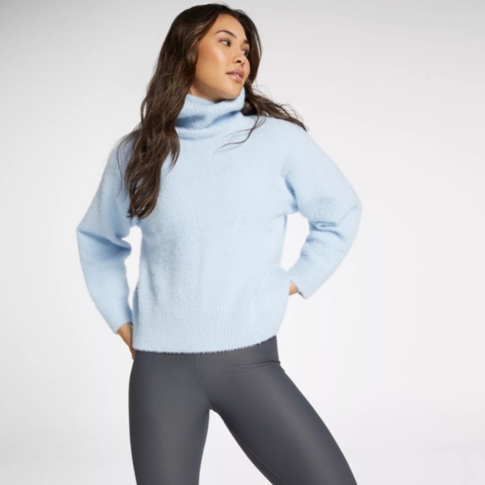 Calia Soft Sky Blue Turtleneck Sweater